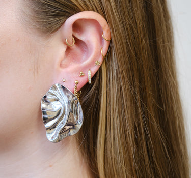 TILTIL Becka Large Stud Earring Silver Zilver - Things I Like Things I Love