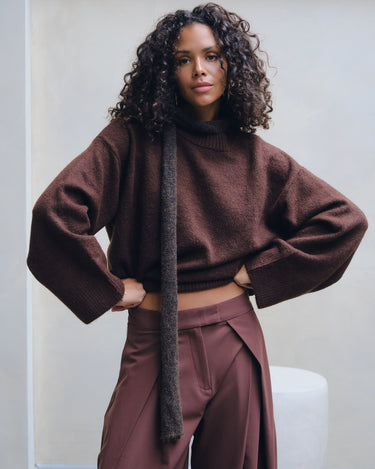 TILTIL Bora Pullover Bruin - Things I Like Things I Love