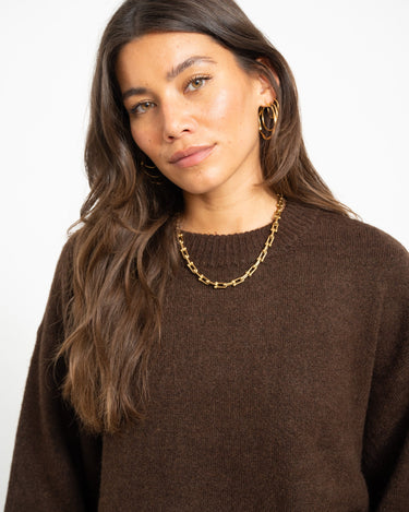 TILTIL Bora Pullover Bruin - Things I Like Things I Love