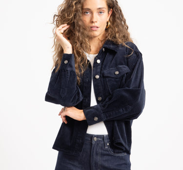 TILTIL Charly Corduroy Blouse Donkerblauw - Things I Like Things I Love