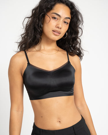 TILTIL Cindy Satin Seamless Bra Black - Things I Like Things I Love