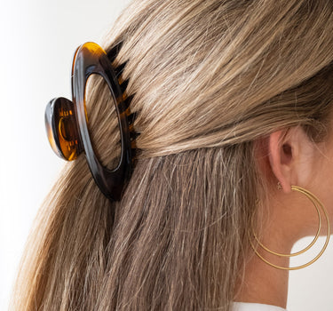 TILTIL Claw Clip Open Oval Bruin - Things I Like Things I Love