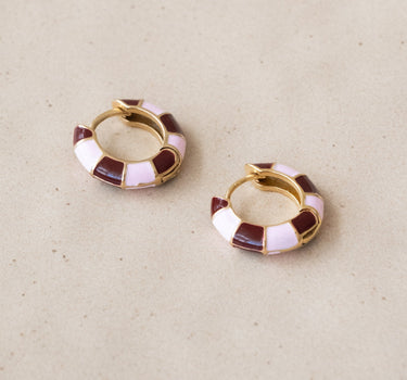 TILTIL Double Colored Hoop Earrings Gold - Things I Like Things I Love