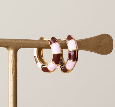 TILTIL Double Colored Hoop Earrings Gold - Things I Like Things I Love
