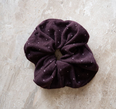 TILTIL Flora Dotted Scrunchie Bordeaux - Things I Like Things I Love