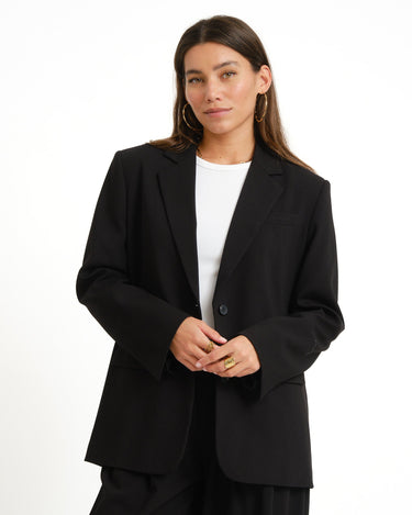 TILTIL Indy Open Back Blazer Zwart - Things I Like Things I Love