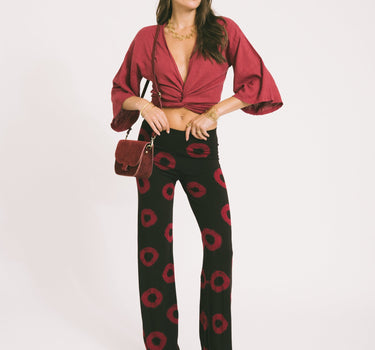 TILTIL Isli Pants Batik Burgundy - Things I Like Things I Love