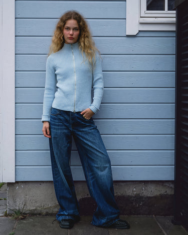 TILTIL Janice Wide Flared Jeans Blauw - Things I Like Things I Love
