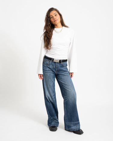 TILTIL Janice Wide Flared Jeans Blauw - Things I Like Things I Love