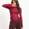TILTIL Julie Lace Longsleeve Bordeaux - Things I Like Things I Love