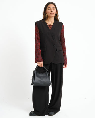 TILTIL Liene Sleeveless Blazer Zwart - Things I Like Things I Love