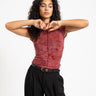 TILTIL Luna Hibiscus Shortsleeve Dark Roze - Things I Like Things I Love