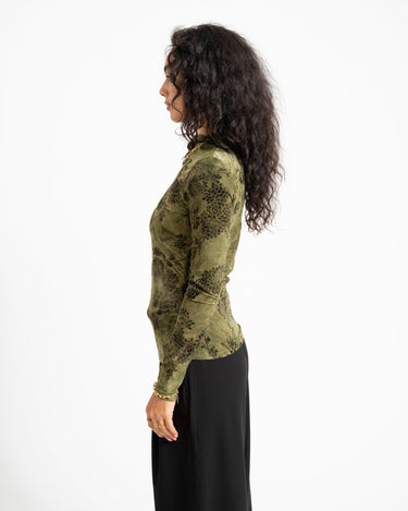 TILTIL Luna Longsleeve Pleated Turtle Neck Groen - Things I Like Things I Love