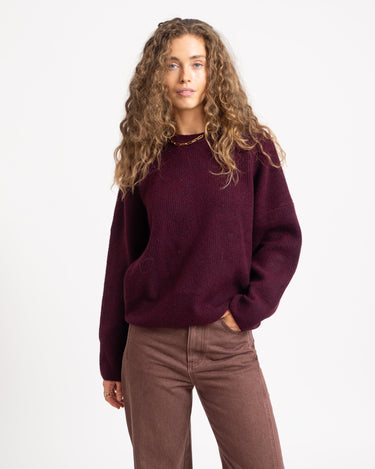 TILTIL Milana Crew Pullover Burgundy - Things I Like Things I Love