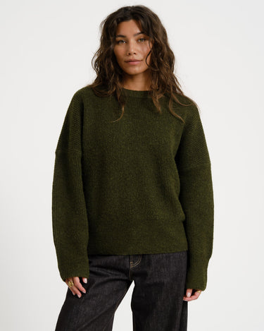 TILTIL Milana Crew Pullover Donkergroen - Things I Like Things I Love