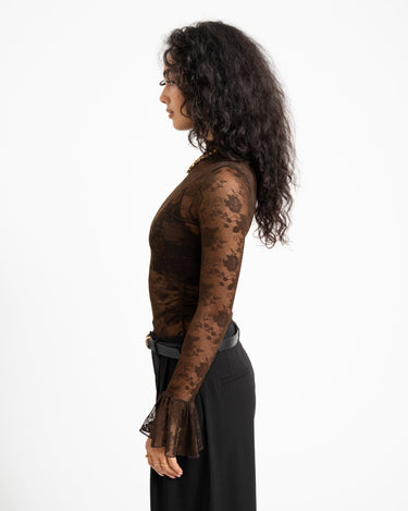 TILTIL Mira Lace Longsleeve Bruin - Things I Like Things I Love