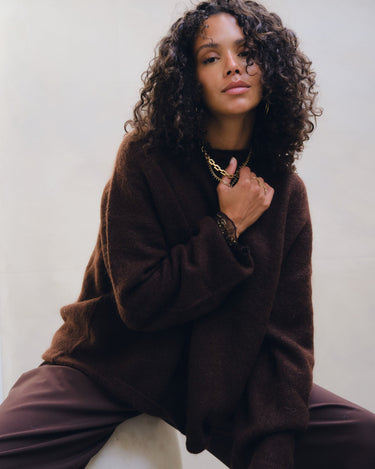 TILTIL Mulla Mohair Pullover Brown - Things I Like Things I Love