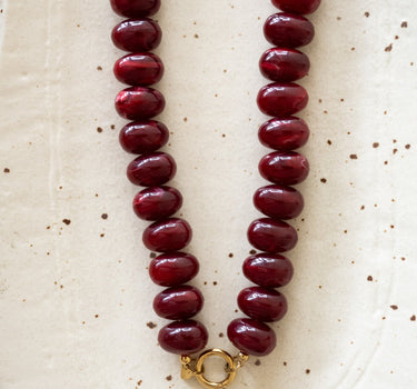 TILTIL Necklace Burgundy Glow Gold - Things I Like Things I Love
