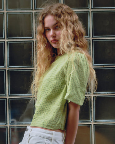 TILTIL Oi - Vi Shortsleeve Blouse Green - Things I Like Things I Love