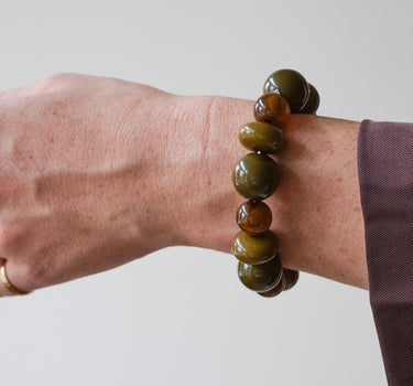 TILTIL Ollie Bead Bracelet Olive - Things I Like Things I Love