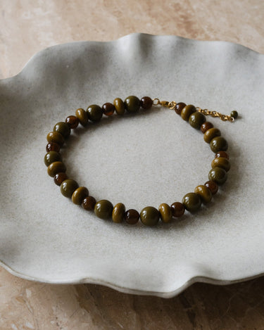 TILTIL Ollie Bead Ketting Olijf - Things I Like Things I Love