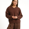 TILTIL Percy V-Neck Pullover Bruin - Things I Like Things I Love