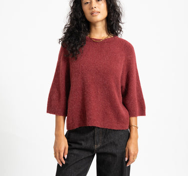 TILTIL Phoebe Shortsleeve Knit Bordeaux - Things I Like Things I Love