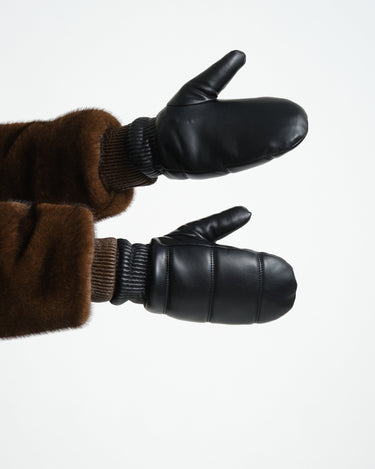 TILTIL Puffy Mittens PU Black - Things I Like Things I Love