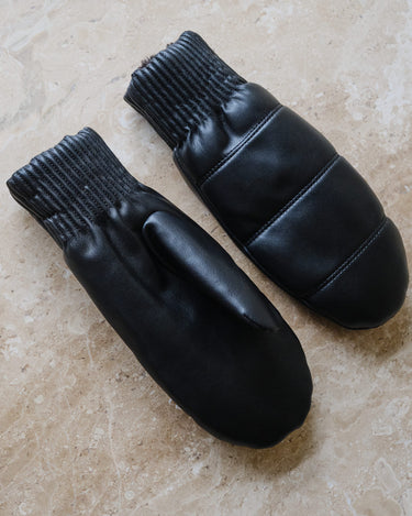 TILTIL Puffy Mittens PU Black - Things I Like Things I Love