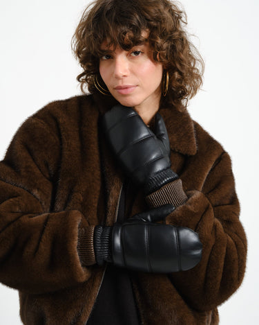 TILTIL Puffy Mittens PU Black - Things I Like Things I Love