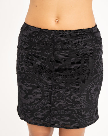TILTIL Rody Mesh Skirt Velvet Black - Things I Like Things I Love