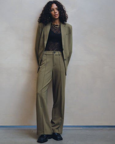 TILTIL Sanne Pintuck Pantalon Donkergroen - Things I Like Things I Love