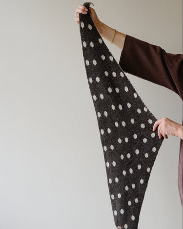 TILTIL Sara Triangle Polkadot Scarf Bruin - Things I Like Things I Love