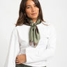 TILTIL Satin Scarf Horse Girl Green - Things I Like Things I Love