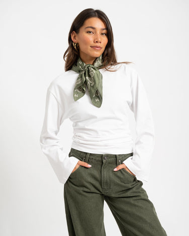 TILTIL Satin Scarf Palm Groen - Things I Like Things I Love