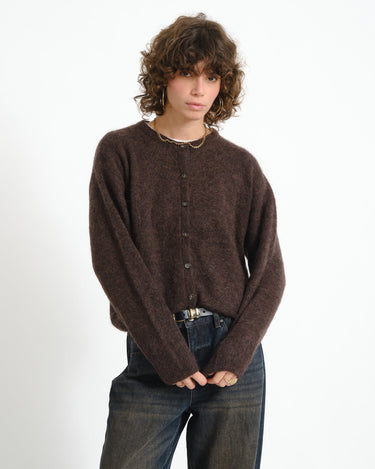 TILTIL Senna Mohair Cardigan Bruin - Things I Like Things I Love