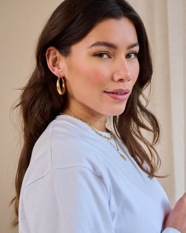 TILTIL Set of 2 Hoop Goldplated Bobby - Things I Like Things I Love