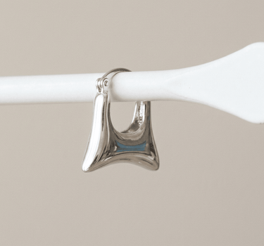 TILTIL Set Of 2 Squary Hoop Earrings Silver - Things I Like Things I Love