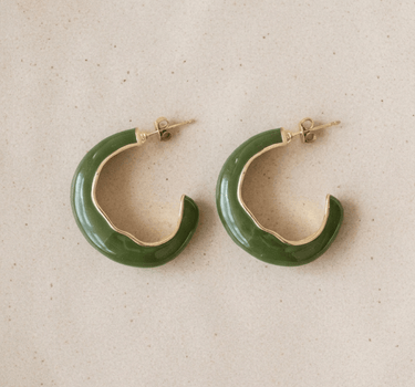 TILTIL Set Of 2 Willow Hoop Earrings Gold - Things I Like Things I Love