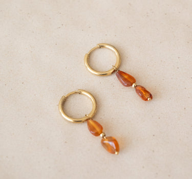 TILTIL Set van 2 Honey Drop Earrings Oranje Goud - Things I Like Things I Love