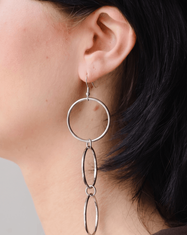 TILTIL Set van 2 Open Circle Statement Earrings Zilver - Things I Like Things I Love