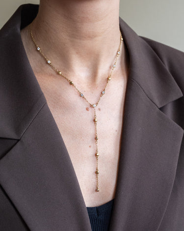 TILTIL Silver Zircon Necklace Goud - Things I Like Things I Love