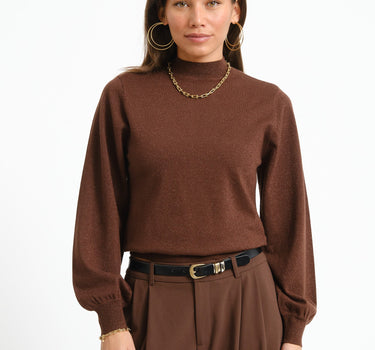 TILTIL Sparkle Turtleneck Brown - Things I Like Things I Love