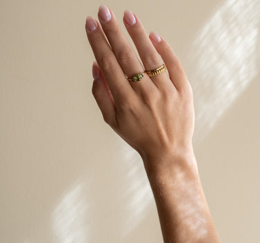 TILTIL Stripy Ring Goud - Things I Like Things I Love