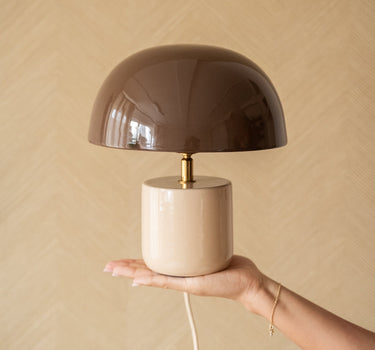 TILTIL Table Lamp Mushy Iron Beige / Brown - Things I Like Things I Love