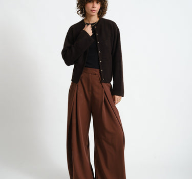 TILTIL Wide Lela Pantalon Bruin - Things I Like Things I Love