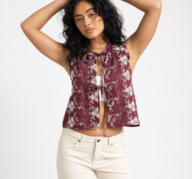 TILTIL Yana Sleeveless Blouse Purple - Things I Like Things I Love
