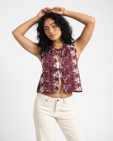 TILTIL Yana Sleeveless Blouse Purple - Things I Like Things I Love