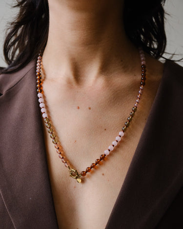 Truffle Punch Necklace Gold Multi - Things I Like Things I Love
