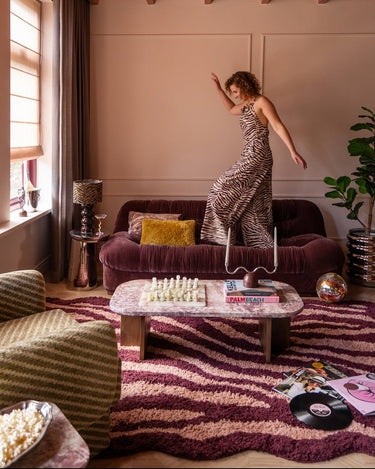 Vloerkleed Fantaisie Bordeaux - Things I Like Things I Love